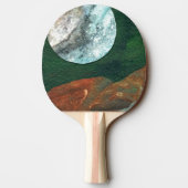 "Alien Moon #4" Ping Pong Paddle Tafeltennisbatje (Achterkant)