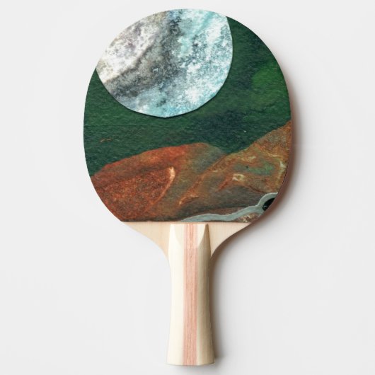 "Alien Moon #4" Ping Pong Paddle Tafeltennisbatje (Voorkant)