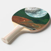 "Alien Moon #4" Ping Pong Paddle Tafeltennisbatje (Voorkant Gekanteld)