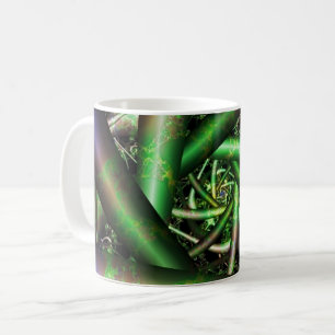 Alien Multicolor Fractal Art Koffiemok