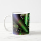 Alien | Multicolor Fractal Art Koffiemok (Links)