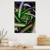 Alien | Multicolor Fractal Art Poster (Keuken)