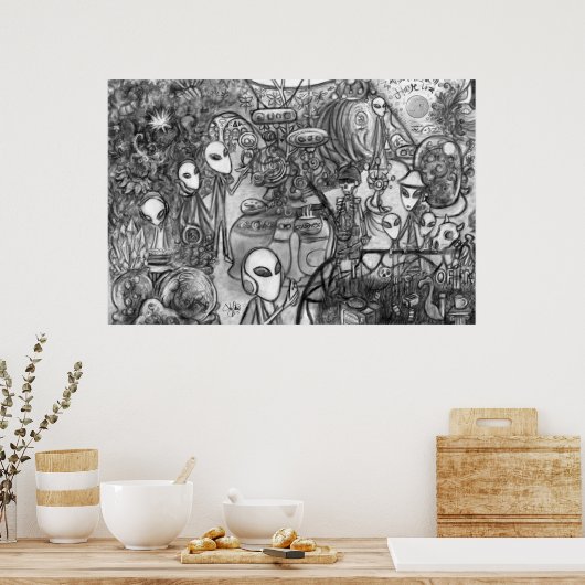 Alien Museum Poster (Keuken)