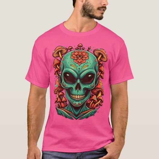 Alien Mushrooms T-shirt (Voorkant)