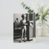 Alien Music Briefkaart (Staand voorkant)