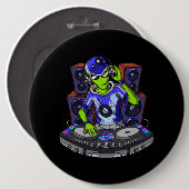 Alien Music DJ Ronde Button 6,0 Cm (Voorkant /achterkant)