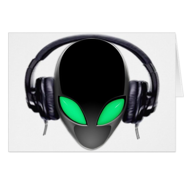 Alien Music Lover DJ - Vloeiende walvisachtigen (Voorkant Horizontaal)