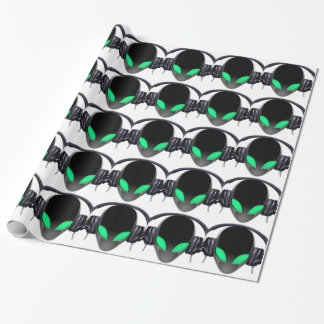 Alien Music Lover DJ - Vloeiende walvisachtigen Cadeaupapier