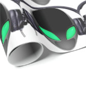Alien Music Lover DJ - Vloeiende walvisachtigen Cadeaupapier (Rol Hoek)