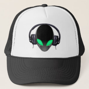 Alien Music Lover DJ - Vloeiende walvisachtigen Trucker Pet