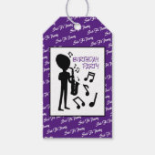 Alien Musician, Birthday Cadeaulabel (Voorkant)