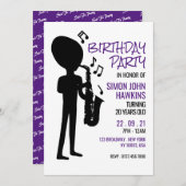 Alien Musician, Birthday Kaart (Voorkant / Achterkant)