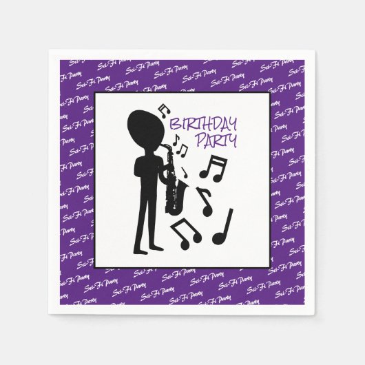Alien Musician, Birthday Servet (Voorkant)