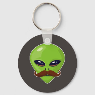 Alien Mustache Sleutelhanger