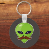 Alien Mustache Sleutelhanger (Voorkant)