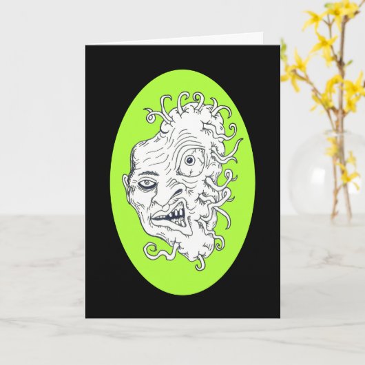 Alien Mutant Virus krijgt een goede Kaart (Gele Bloem)