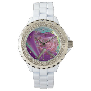 ALIEN NEREIDE/NYMPH WATER,PINK SEASHELL Sci-Fi Horloge
