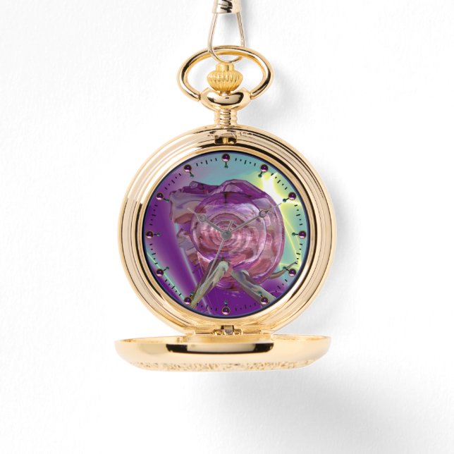 ALIEN NEREIDE/NYMPH WATER,PINK SEASHELL Sci-Fi Horloge (Voorkant)