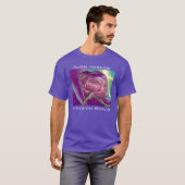 ALIEN NEREIDE/NYMPH WATER,PINK SEASHELL Sci-Fi T-shirt (Voorkant volledig)