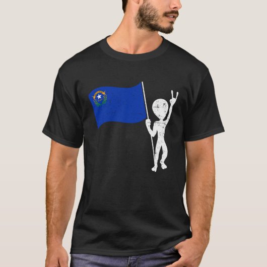 Alien Nevada Alien T-shirt Area 51 Alien (Voorkant)