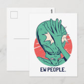 Alien New People Briefkaart (Voorkant / Achterkant)