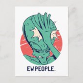 Alien New People Briefkaart (Voorkant)