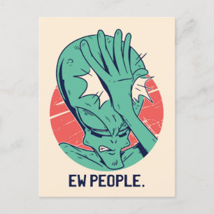 Alien New People Briefkaart