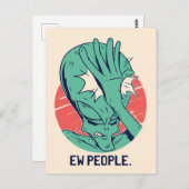 Alien New People Briefkaart (Voorkant / Achterkant)