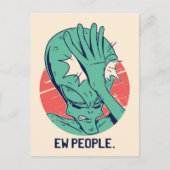 Alien New People Briefkaart (Voorkant)