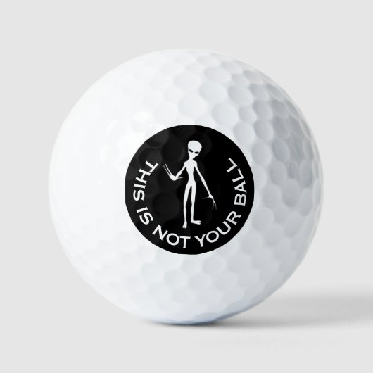 Alien niet je bezit, vreemde Golfbal Golfballen (Voorkant)