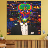 Alien Night Out Canvas Afdruk (Insitu (Woonkamer))