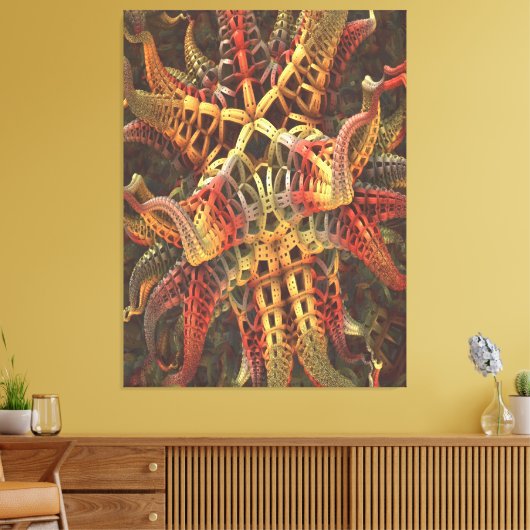 Alien Octopus Canvas Print (Insitu (Woonkamer))