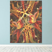 Alien Octopus Canvasprint Canvas Afdruk (Insitu (Houten vloer))