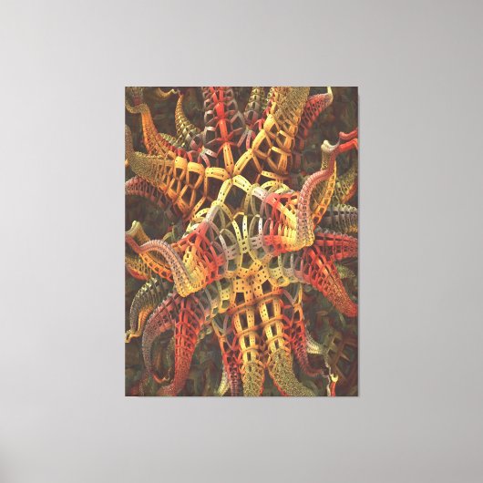 Alien Octopus Canvasprint Canvas Afdruk (Voorkant)