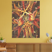 Alien Octopus Canvasprint Canvas Afdruk (Insitu (Woonkamer))