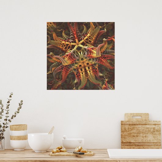 Alien Octopus Poster (Keuken)