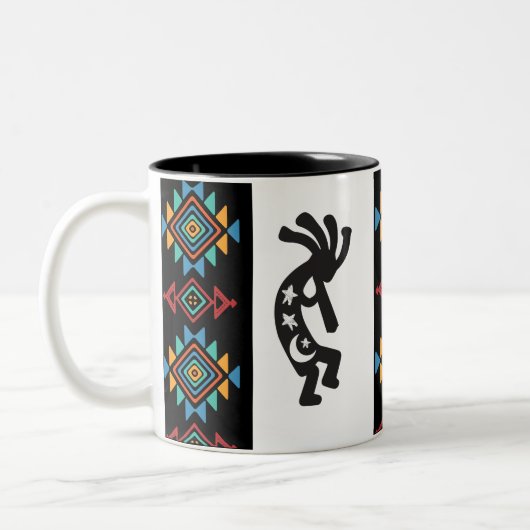Alien of Human Kokopelli Two-Tone Coffee Mok (Links)