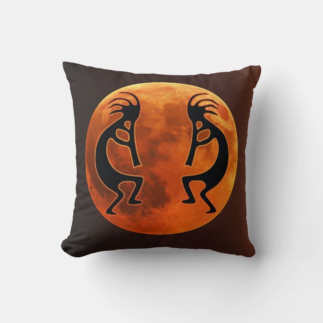 Alien of Life Blood Moon Kokopelli Kussen (Voorkant)