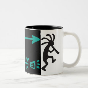 Alien of Life Form Desert Kokopelli Two-Tone Coffe Tweekleurige Koffiemok