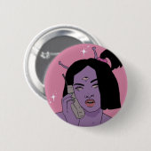 Alien on phone button (Voorkant /achterkant)