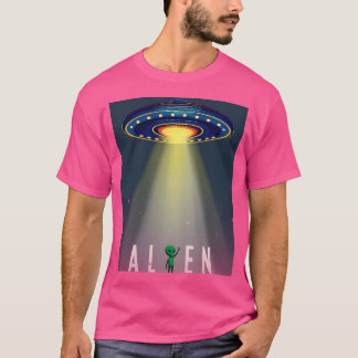 Alien op een budget t-shirt