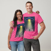 Alien op een budget t-shirt (Unisex)