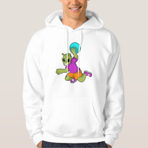 Alien op Handballspeler met handbal Hoodie
