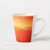 Alien op Mars Latte Mok (Rechts)
