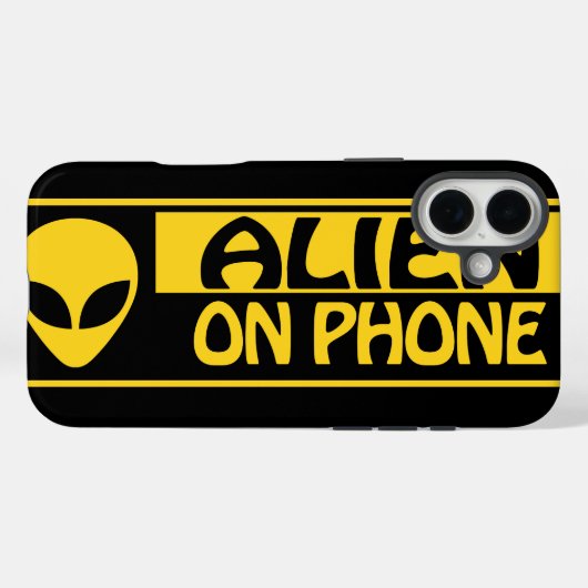 ALIEN OP PHONE Samsung Galaxy Case-Mate iPhone Case (Achterkant (horizontaal))