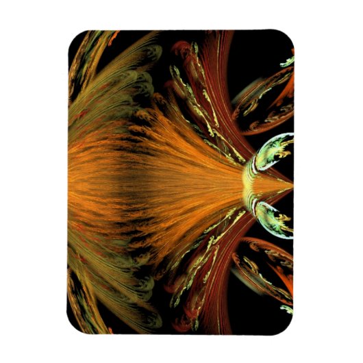 Alien Oranje Insect Magneet (Verticaal)