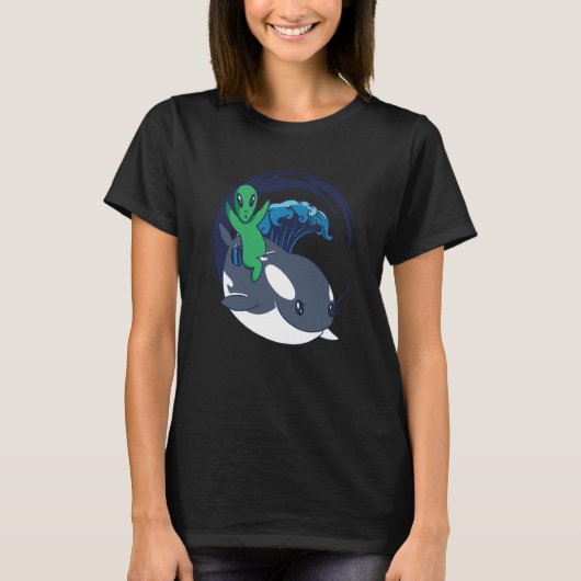Alien Orca Whale Extraterrestrials  Alien Orca T-shirt (Voorkant)