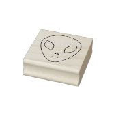 Alien Outline Rubber Stamp Rubberstempel (Stempel)