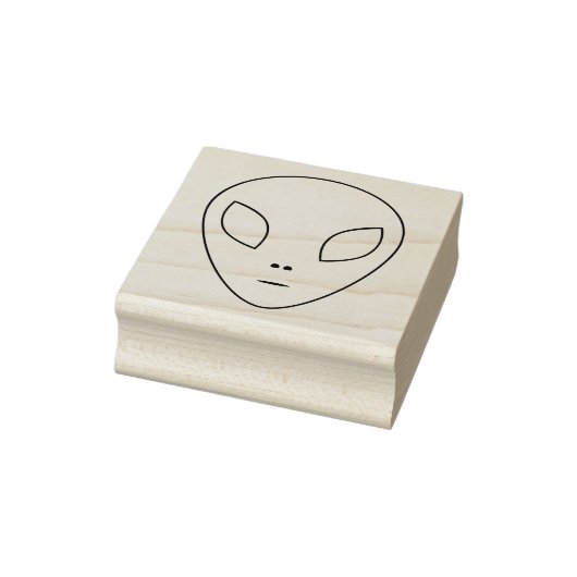 Alien Outline Rubber Stamp Rubberstempel (Stempel)