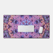 Alien Paarse Psychedelische Kaleidoscopische Manda Bureaumat (Keyboard & Muis)